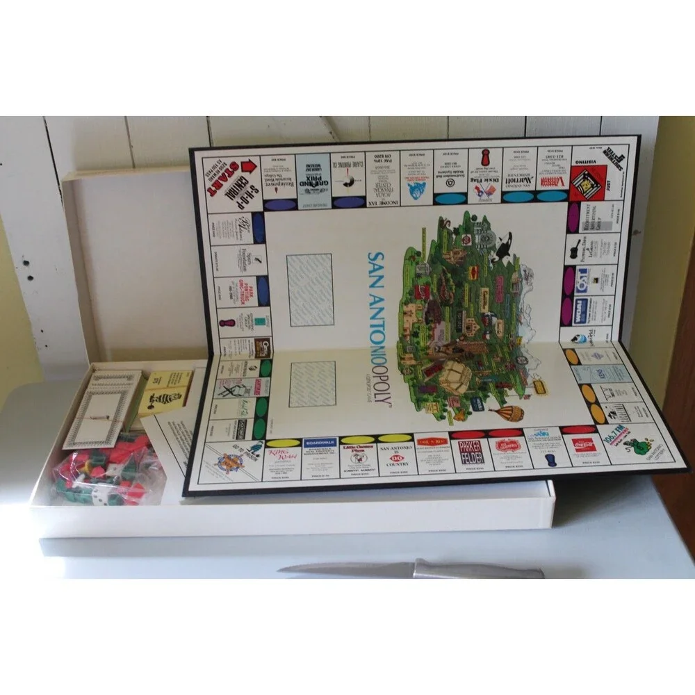 Vintage 1989 San Antonioopoly Board Game San Antonio TX Cityopoly Property
